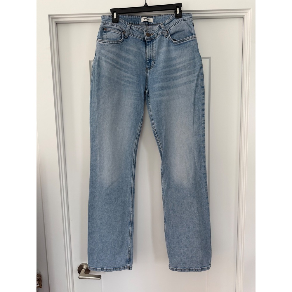 Wrangler Retro Mens Light Wash Straight Leg Jeans Denim Blue Cowboy Western - Picture 2 of 10